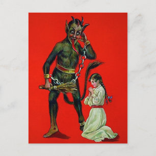 Carte Postale Krampus déplaisant
