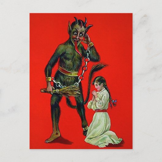 Carte Postale Krampus déplaisant (Devant)