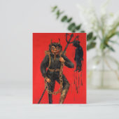 Carte Postale Krampus Déplaisant victorien (Debout devant)