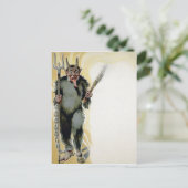 Carte Postale Krampus Déplaisant vintage (Debout devant)