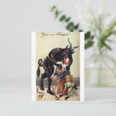 Carte Postale Krampus et son sac 2 (Debout devant)