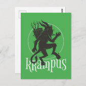 Carte Postale Krampus Green (Devant / Derrière)