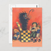 Carte Postale Krampus Jack-In-A-Box (Devant / Derrière)