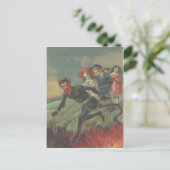 Carte Postale Krampus kidnapping (Debout devant)