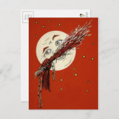 Carte Postale Krampus Lune Vintage (Devant / Derrière)