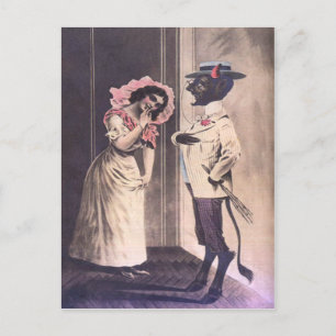 Carte Postale Krampus ramasse un rendez-vous