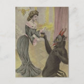 Carte Postale Krampus trouve l'amour (Devant)