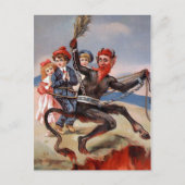 Carte Postale Krampus victorien en enfer (Devant)