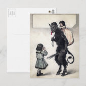 Carte Postale Krampus vintage (Devant / Derrière)