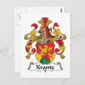 Carte Postale Krantz Family Crest (Devant / Derrière)