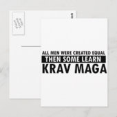 Carte Postale Krava maga designs (Devant / Derrière)