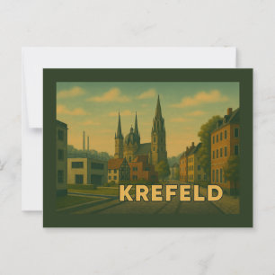 Carte Postale Krefeld Allemagne Art de Ville