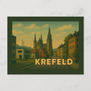 Carte Postale Krefeld Allemagne Art de Ville