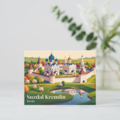 Carte Postale Kremlin de Souzdal Russie (Debout devant)