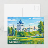 Carte Postale Kremlin de Souzdal Russie (Devant / Derrière)