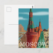 Carte Postale Kremlin, Moscou, vue aérienne (Devant / Derrière)