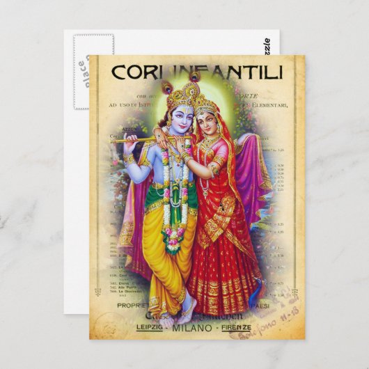 Carte Postale Krishna (Devant / Derrière)