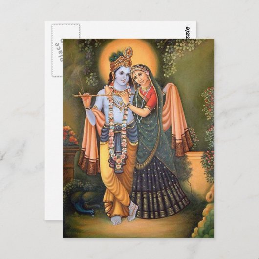 Carte Postale krishna (Devant / Derrière)