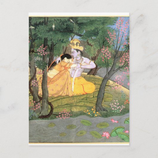 Carte Postale Krishna et Radha (Devant)