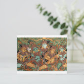 CARTE POSTALE KRISHNA JOUER À LA FLUTE (Debout devant)