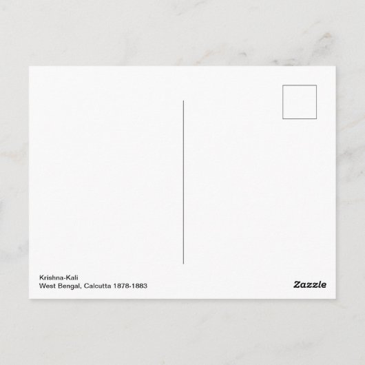 Carte Postale Krishna-Kali (Dos)