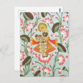 carte postale krishna pichwai (Devant / Derrière)