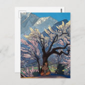 Carte Postale "Krishna - Printemps à Kulu" par Nicholas Roerich (Devant / Derrière)