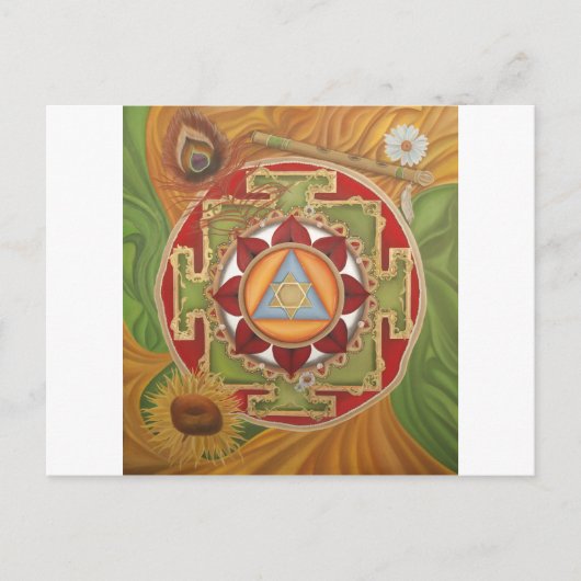 Carte Postale Krishna Yantra (Devant)