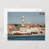 Carte Postale Krk, Croatie (Devant / Derrière)