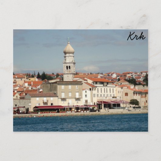 Carte Postale Krk, Croatie (Devant)