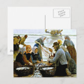 Carte Postale Kroyer - Femmes et pêcheurs de Hornbaek (Devant / Derrière)