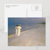 Carte Postale Kroyer's "Summer Afternoon on Skagen Beach" (Devant / Derrière)