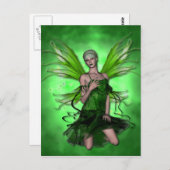 Carte Postale KRW Absinthe La Fée Verte (Devant / Derrière)