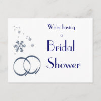 KRW Hiver Mariage Douche personnalisée Invitation