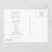 Carte Postale KRW Sunflower Custom Bridal Show Invitation (Dos)