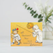 Carte Postale KRW Vintage Halloween Enfants (Debout devant)