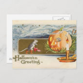 Carte Postale KRW Vintage Halloween Mice (Devant / Derrière)