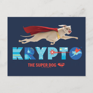 Carte Postale Krypto Le Super Chien