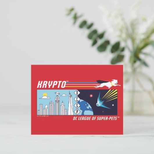 Carte Postale Krypto Outer-Space à Metropolis (Debout devant)