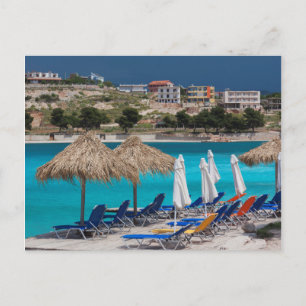 Carte Postale Ksamil, bord de plage de la ville