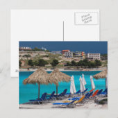 Carte Postale Ksamil, ville en bord de plage (Devant / Derrière)