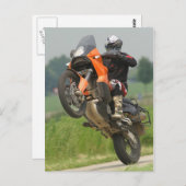 Carte Postale KTM Wheelie (Devant / Derrière)
