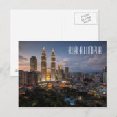 Carte postale Kuala Lumpur (Devant / Derrière)