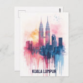 Carte Postale Kuala Lumpur Malaisie (Devant / Derrière)