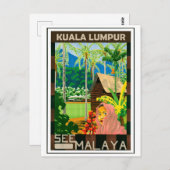 Carte Postale Kuala Lumpur, Malaisie (Devant / Derrière)