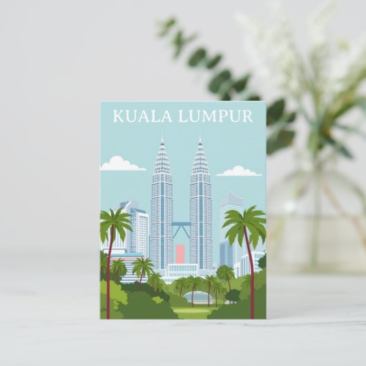 Carte Postale Kuala Lumpur Malaisie Petronas Tours Modernes (Debout devant)