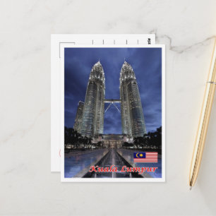Carte Postale Kuala Lumpur - Malaisie - Tours jumelles Petronas 