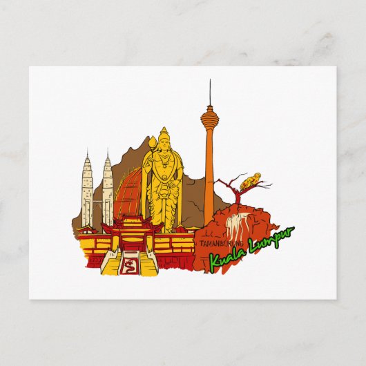 Carte Postale Kuala Lumpur - Mayalsia.png (Devant)