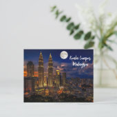 Carte Postale Kuala Lumpur Night Skyline (Debout devant)