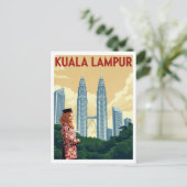 Carte Postale Kuala Lumpur Petronas Twin Towers (Debout devant)